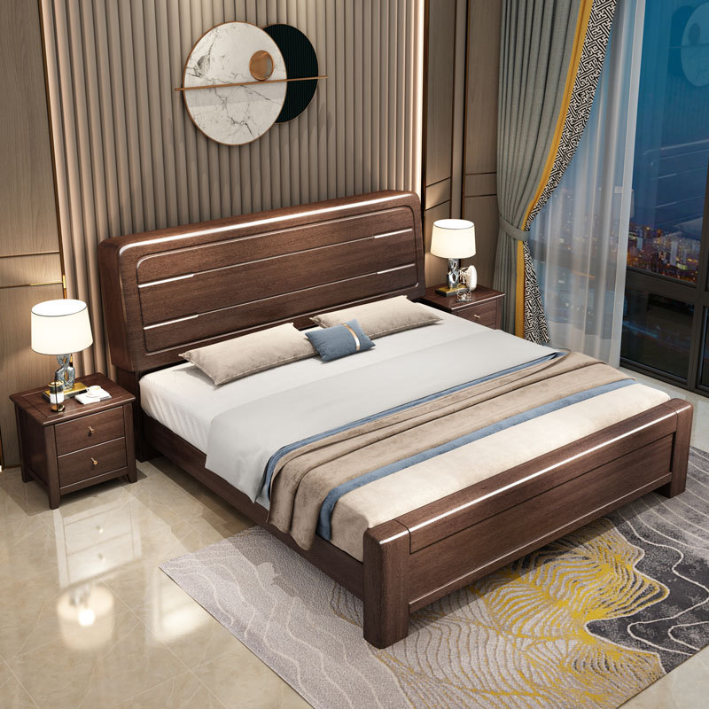 New Chinese style solid wood bed