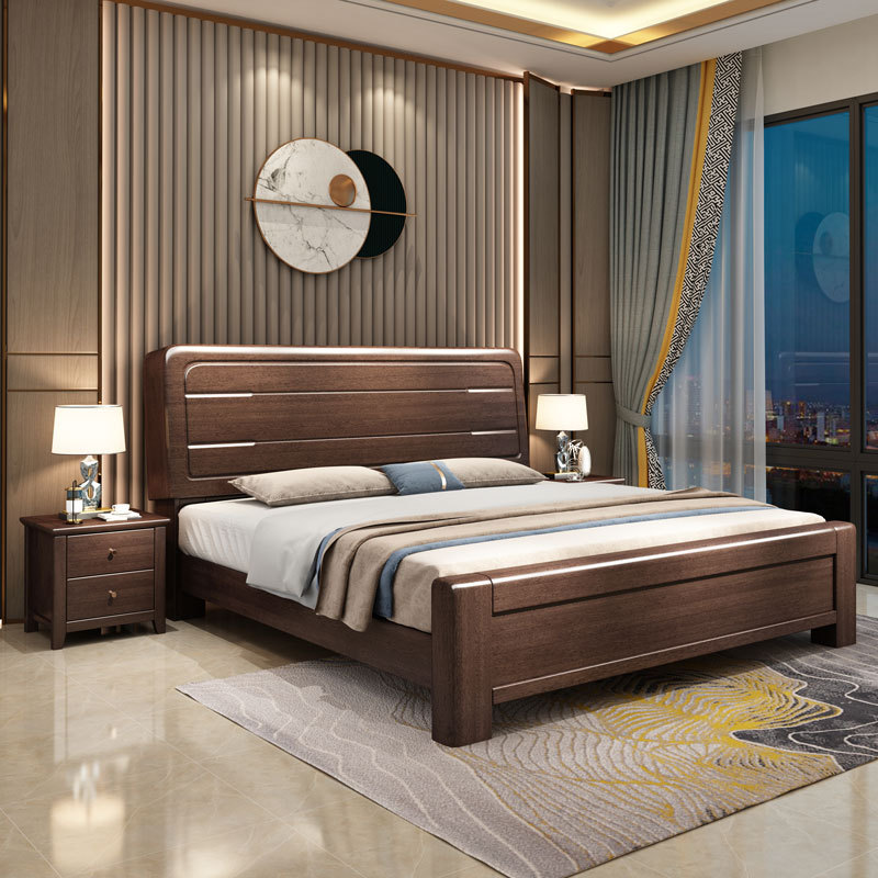 New Chinese style solid wood bed