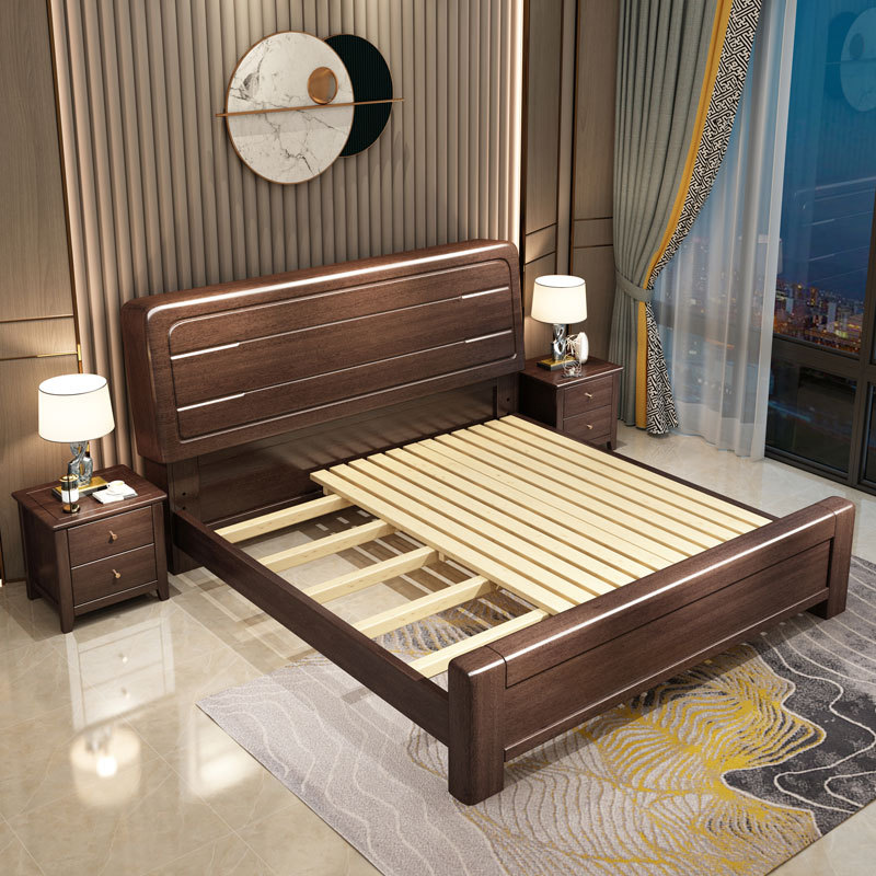 New Chinese style solid wood bed