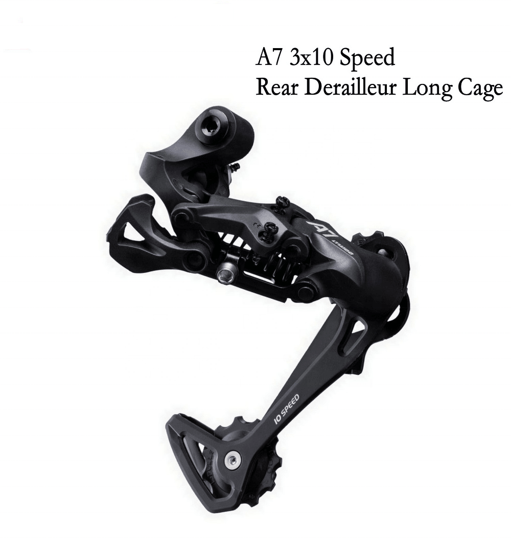 Precise Aluminum Alloy 10 speed Rear Derailleur with shifter lever for MTB Road Bikes Bicycle parts