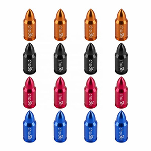 French Style Bullet Tyre Valve Caps for Road MTB Racing BMX Mountain Bike 4 Pcs Presta Valve Caps