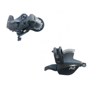 Durable Aluminum Alloy 7 speed bike Rear Derailleur with shifter lever for Shimano Pro Bicycle parts