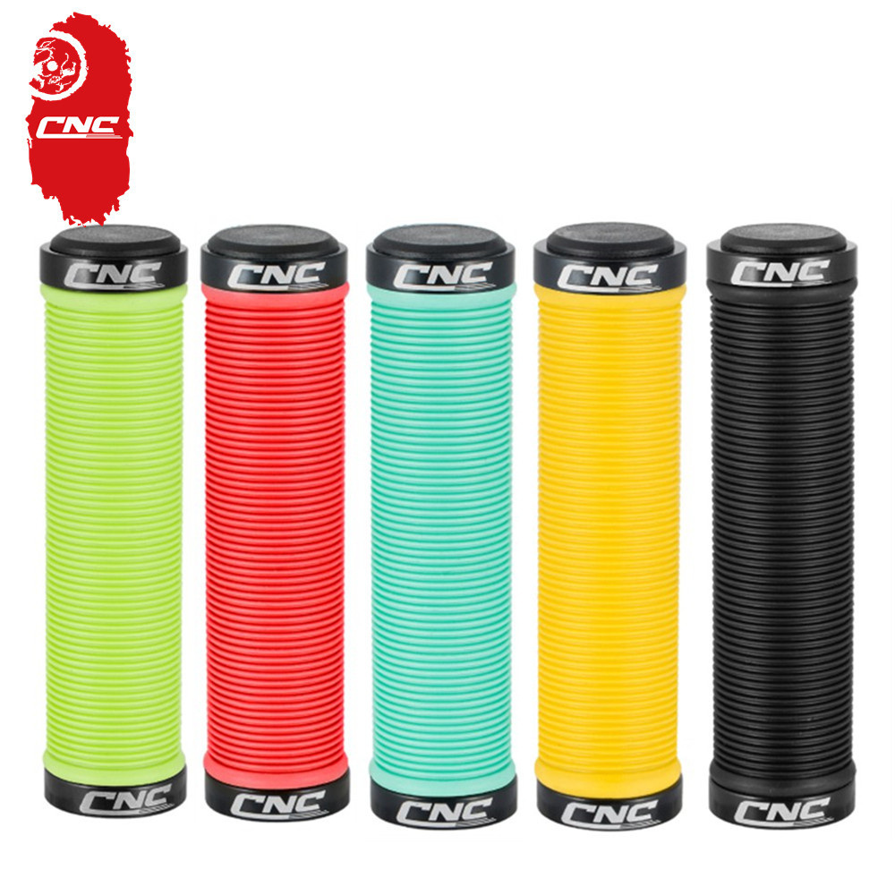 MTB Grips Ultralight Soft Bicycle Handlebar Cover Anti-skid 3D Alloy Bilateral With Dust Plug Bike Accessories