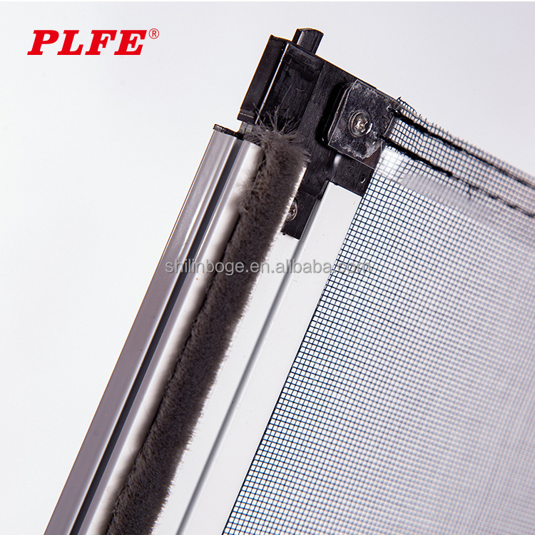 Roll down mosquito net sliding window roller aluminum shutter fly mesh retractable pull up fiberglass insect screen window