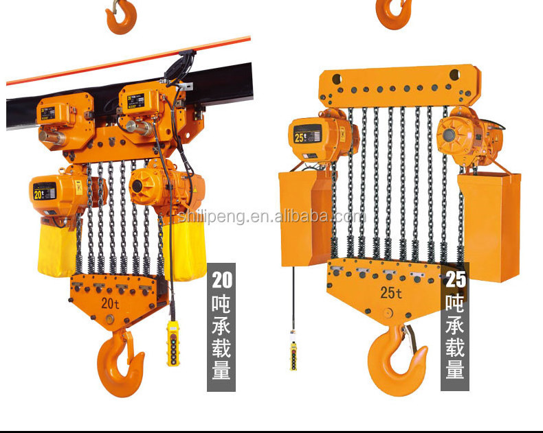 High Quality 10 tons 20 tons 30 tons Electric Chain Hoist with Trolley