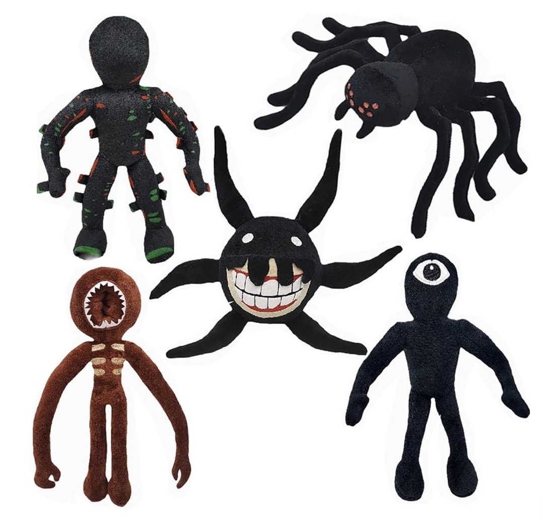 New Door Robloxs Figure Plush Toys Screech Rush Ambush Seek Eyes Jeff Horror Stuffed Plushies