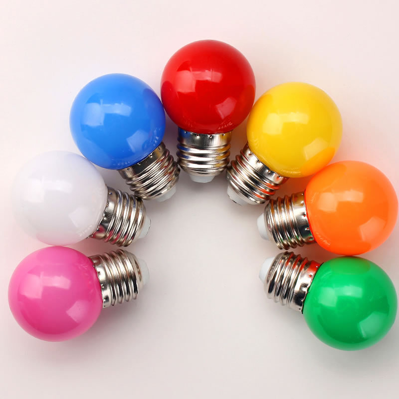 G45 LED decorative bulb, christmas and bar lighting red, green, yellow, pink holidays bulbs