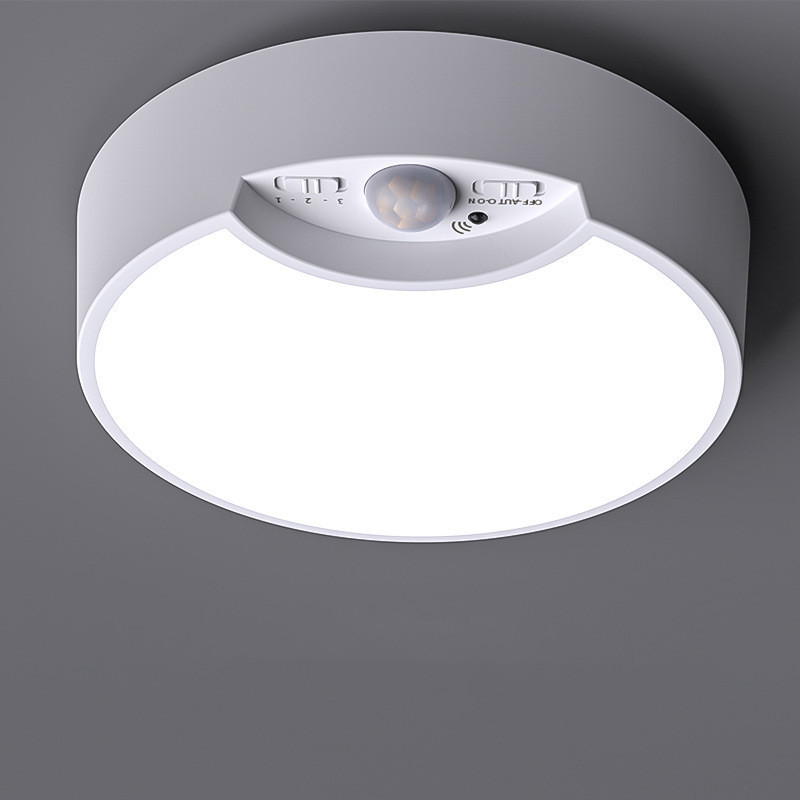 Battery Operated Indoor Outdoor LED Ceiling Lights for Hallway Laundry Stairs Garage Bathroom Motion Sensor Ceiling Light