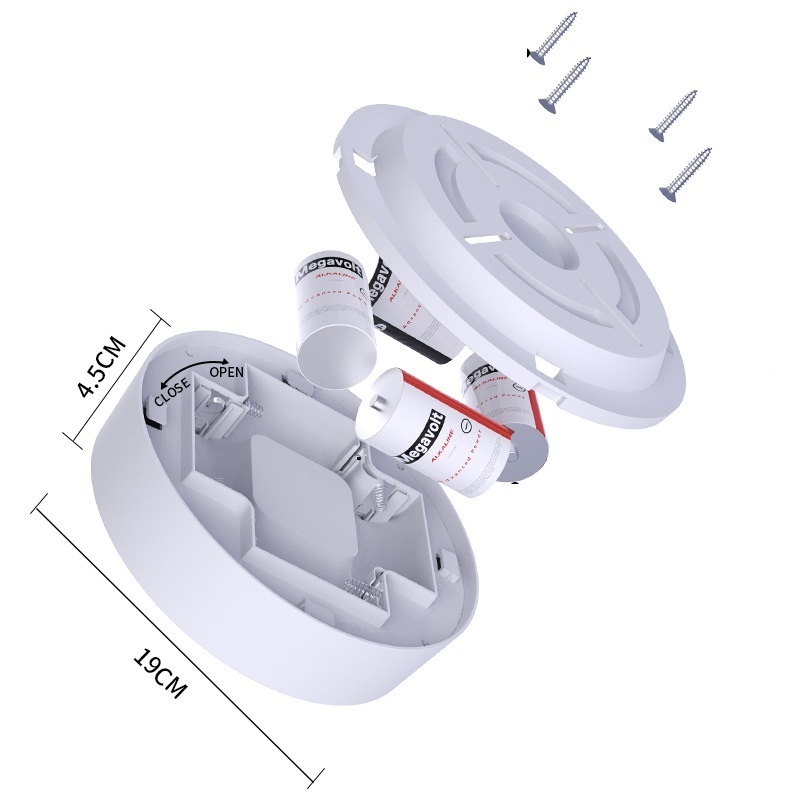 Battery Operated Indoor Outdoor LED Ceiling Lights for Hallway Laundry Stairs Garage Bathroom Motion Sensor Ceiling Light