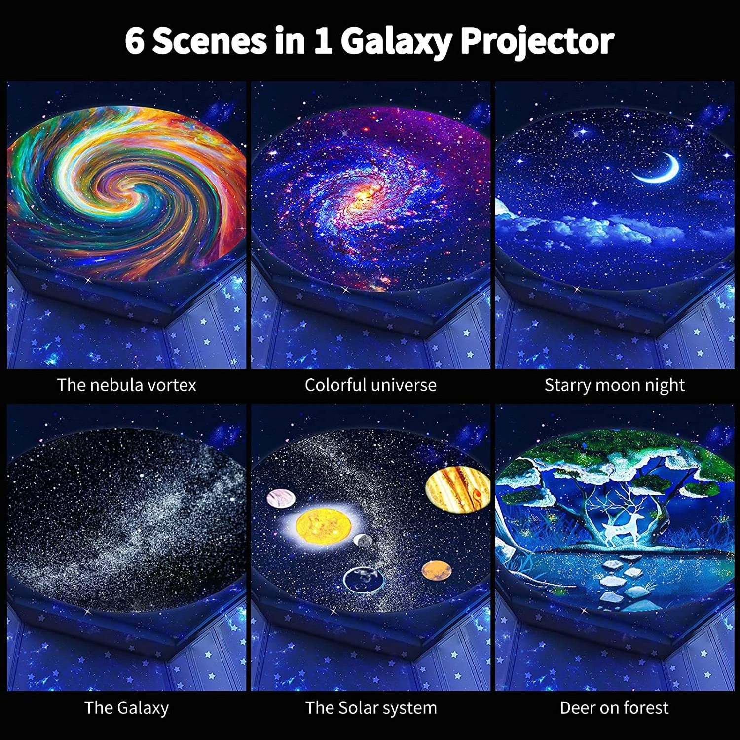 Galaxy Projector 7 in 1 Planetarium Projector Night Light