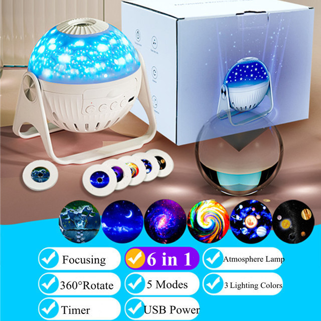 Galaxy Projector 7 in 1 Planetarium Projector Night Light