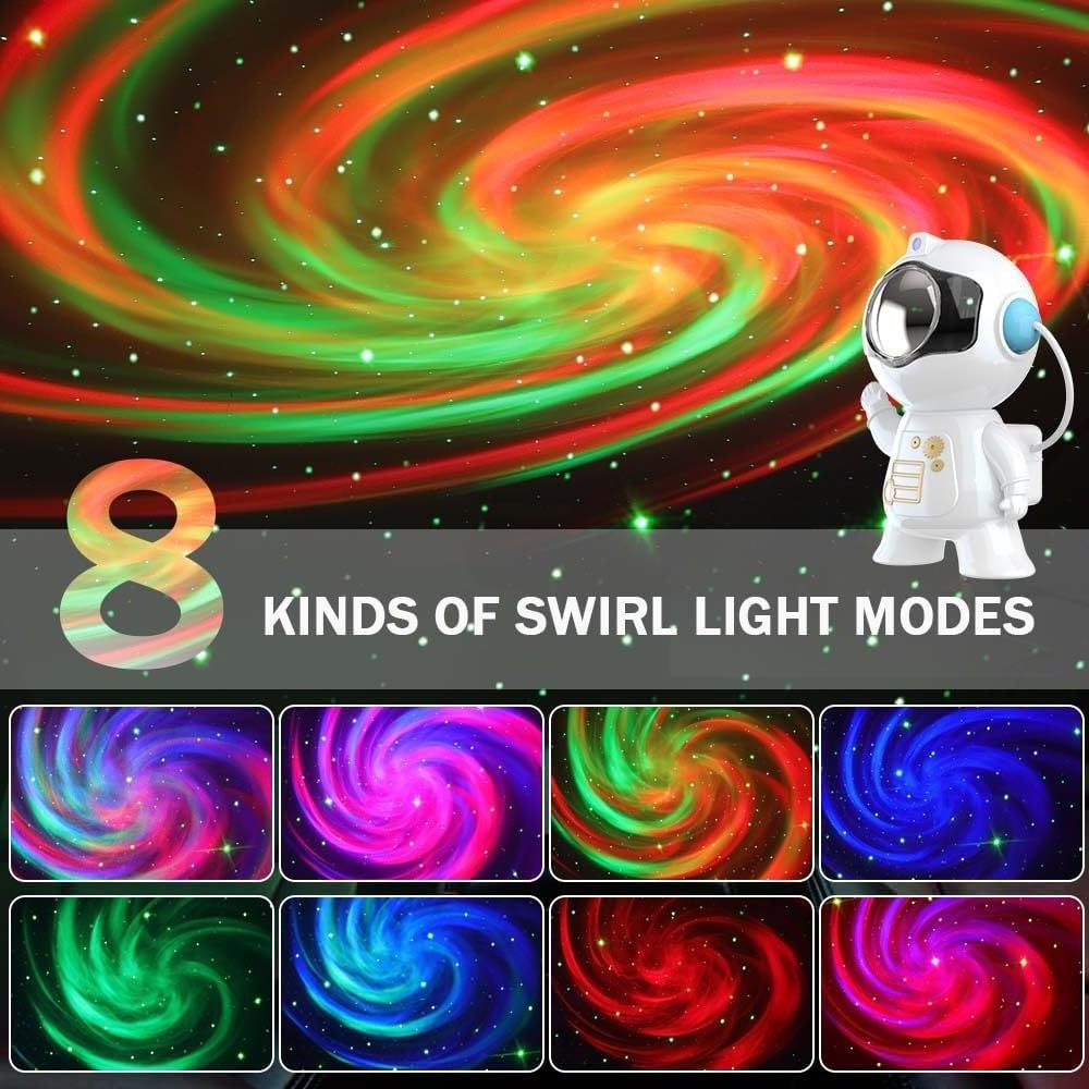 Remote Control 360 Adjustable Star Light Space Astronaut Galaxy Star Projector LED Night Light