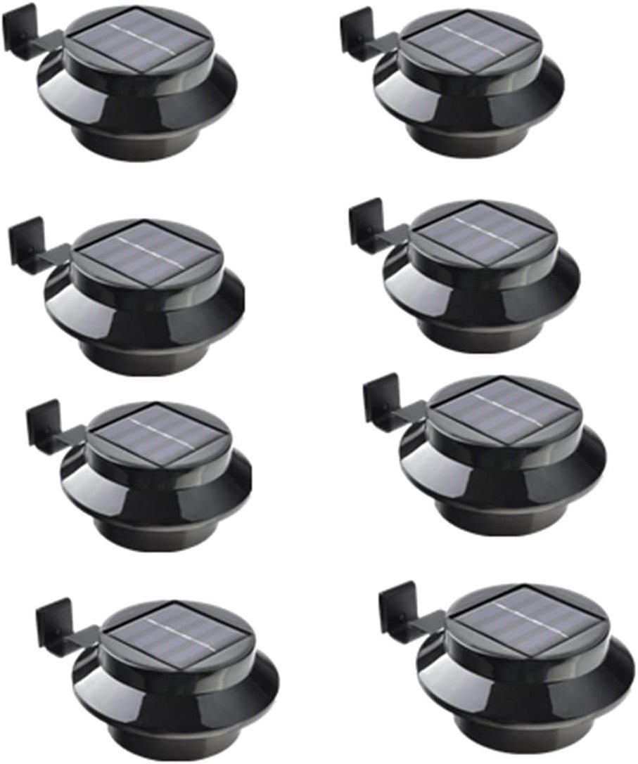 Gutter Solar Lights Outdoor LED Solar Solar Powered Stair  Fence Step path Light  Outdoor lamp For Garden Yard