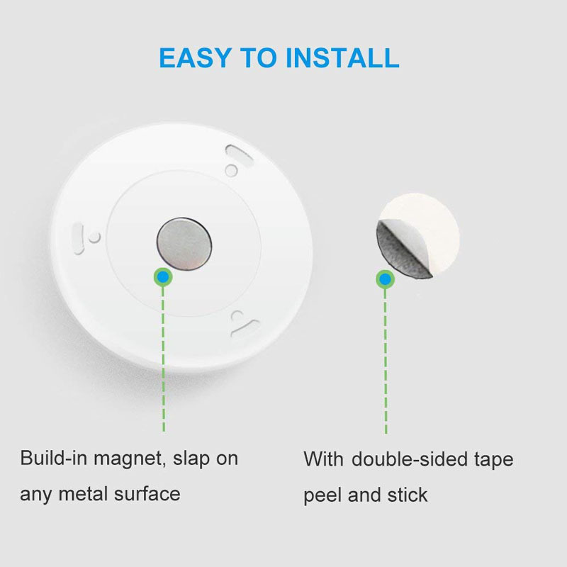 Battery Powered Stick on Magnetic Motion sensor under cabinet kitchen lights