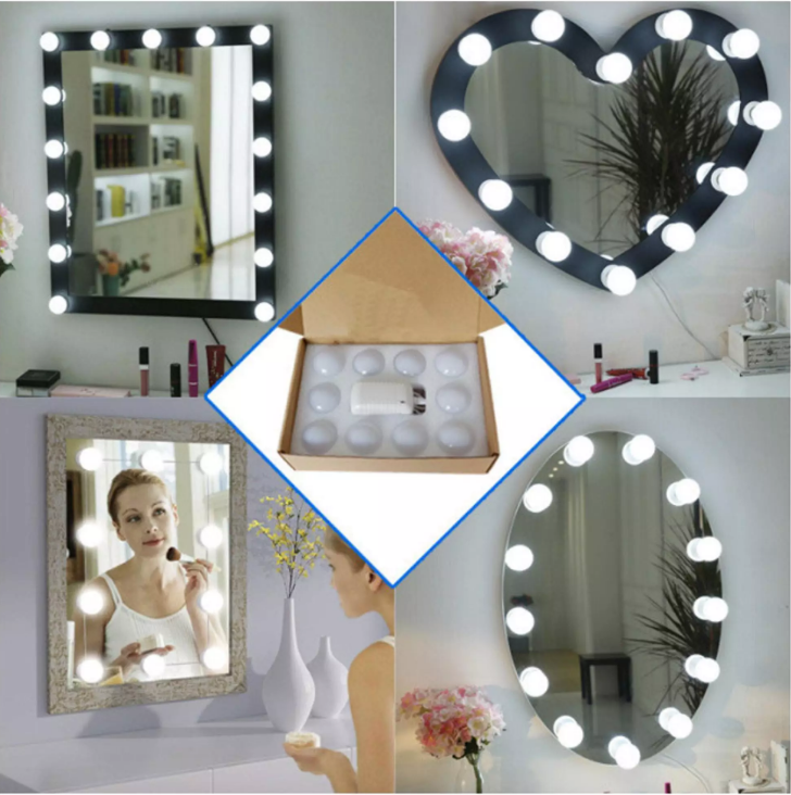 led mirrors dubai bathroom mirror light 10 Bulbs for Vanity Mirror Makeup vanity light crystal