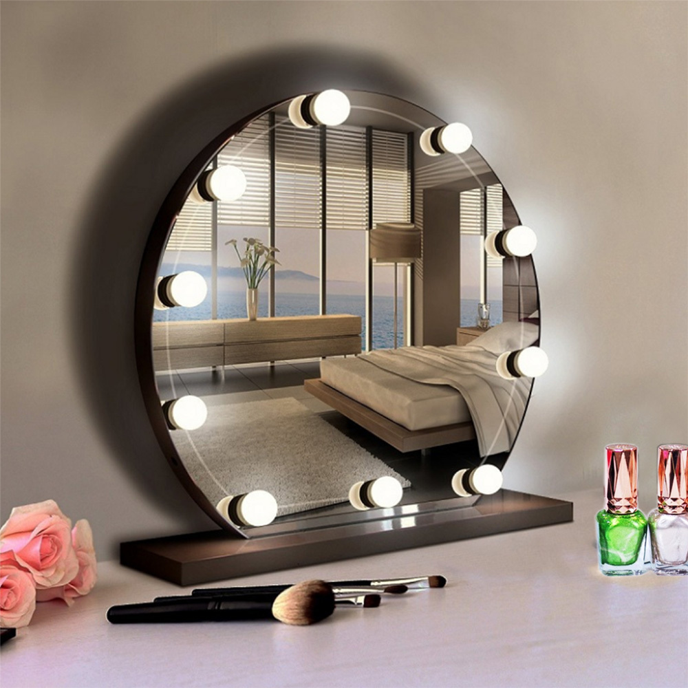 DC5V USB Cable 3200K-6500K 5CCT dimmer Hollywood Style Bathroom Led Vanity Mirror Light Makeup Dimmable Bulb