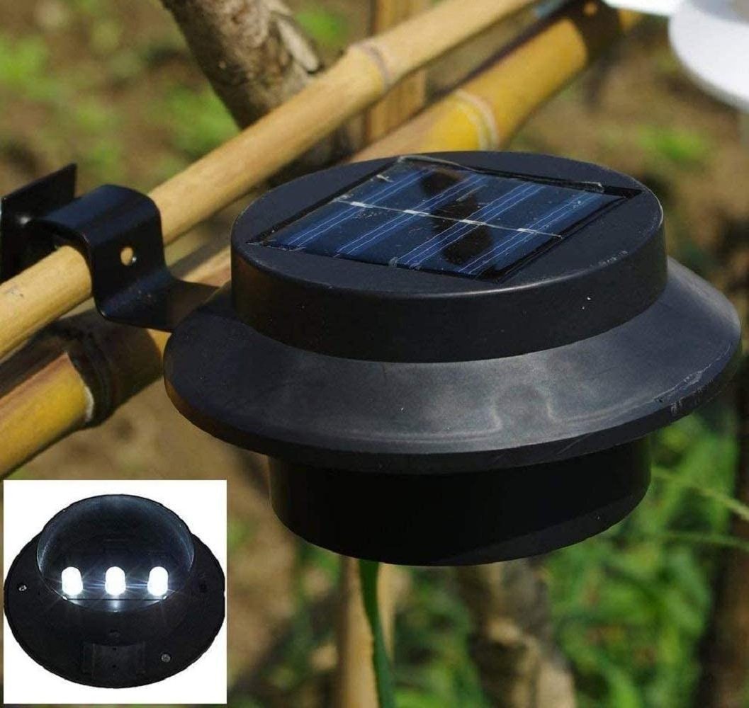 Gutter Solar Lights Outdoor LED Solar Solar Powered Stair  Fence Step path Light  Outdoor lamp For Garden Yard