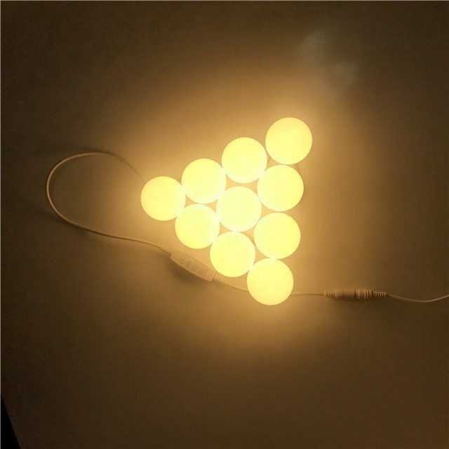 Three color temperature hollywood makeup mirror light bulbs led vanity mirror light lamp in EU / US / AU plug market