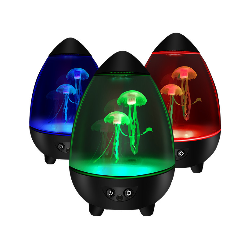 Jellyfish light USB powered silent small night light creative birthday gift ornaments led jellyfish desk lamp