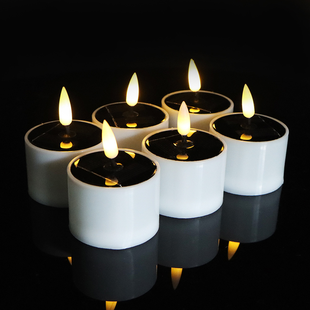 led  solar  Flickering Flameless Candles