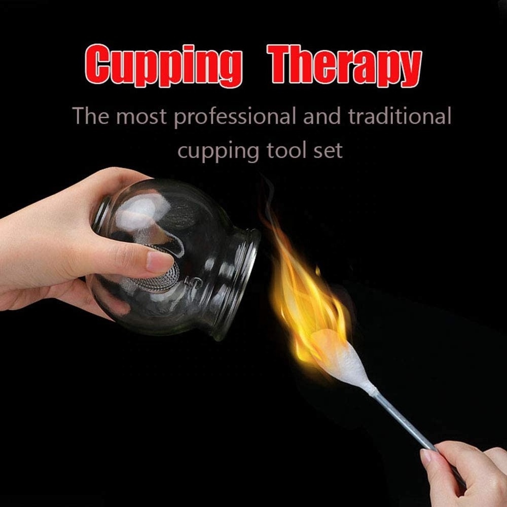 14 Cups Cupping Therapy Sets,Thick Glass Cupping Therapy Set for Professional Chinese Cupping Therapy Set