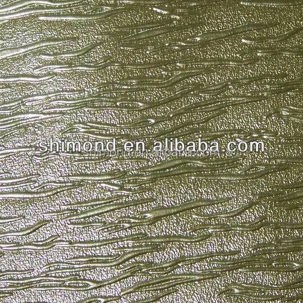 New Pattern Design Embossed Metallic PU synthetic Leather Fabric For Bags