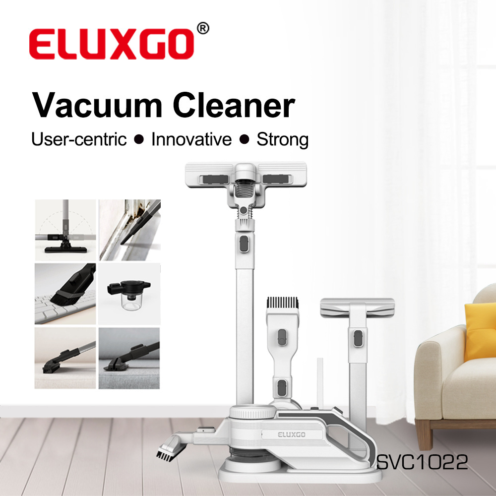 ELUXGO Modern Design Portable Stick Vacuum Cleaner Bagless for Carpet/Curtain/Bed