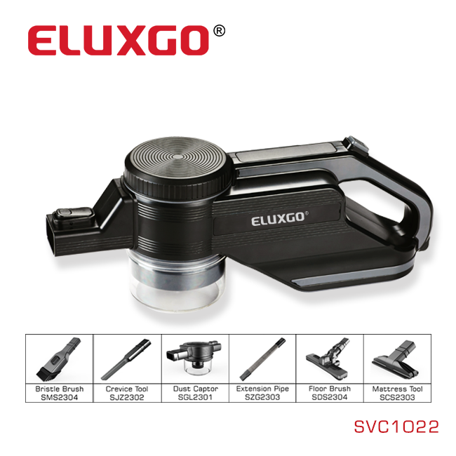 ELUXGO Modern Design Portable Stick Vacuum Cleaner Bagless for Carpet/Curtain/Bed