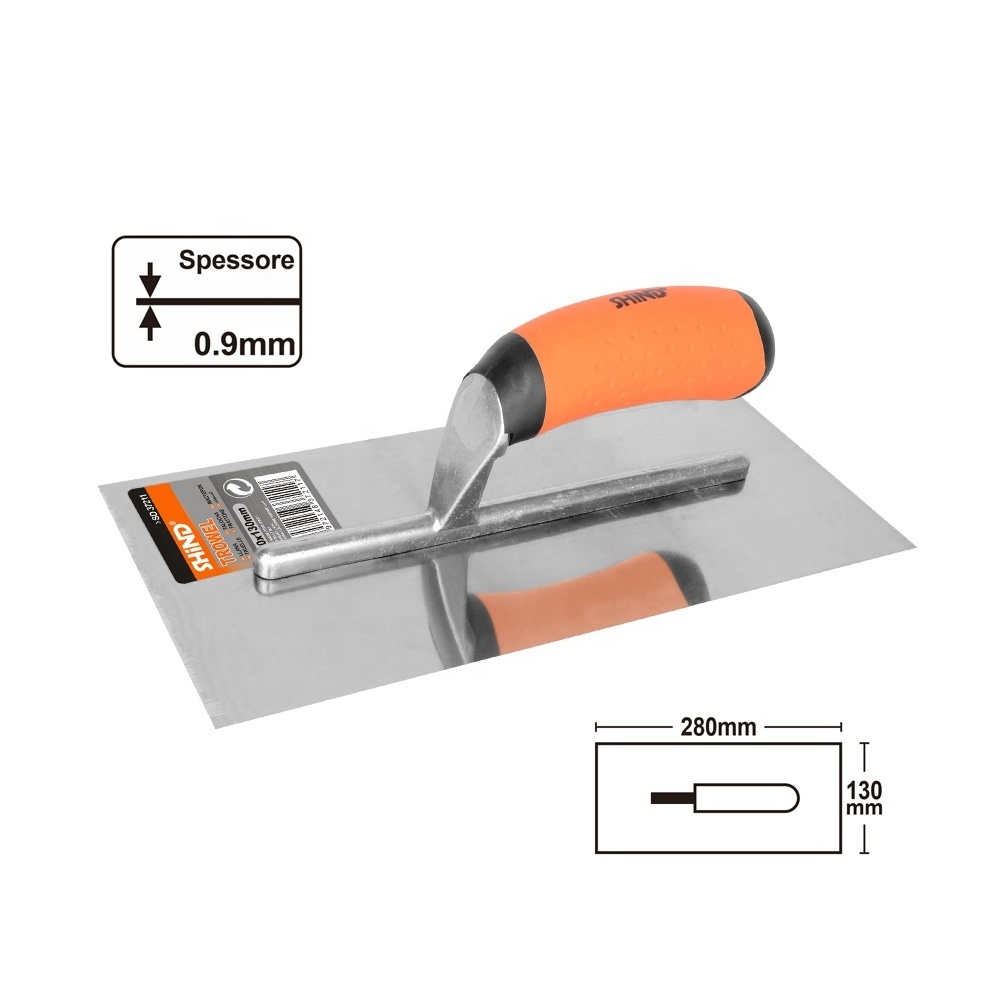 37211 Trade Assurance 280*130mm Stainless Steel Blades Hand Builders Trowel For Architecture