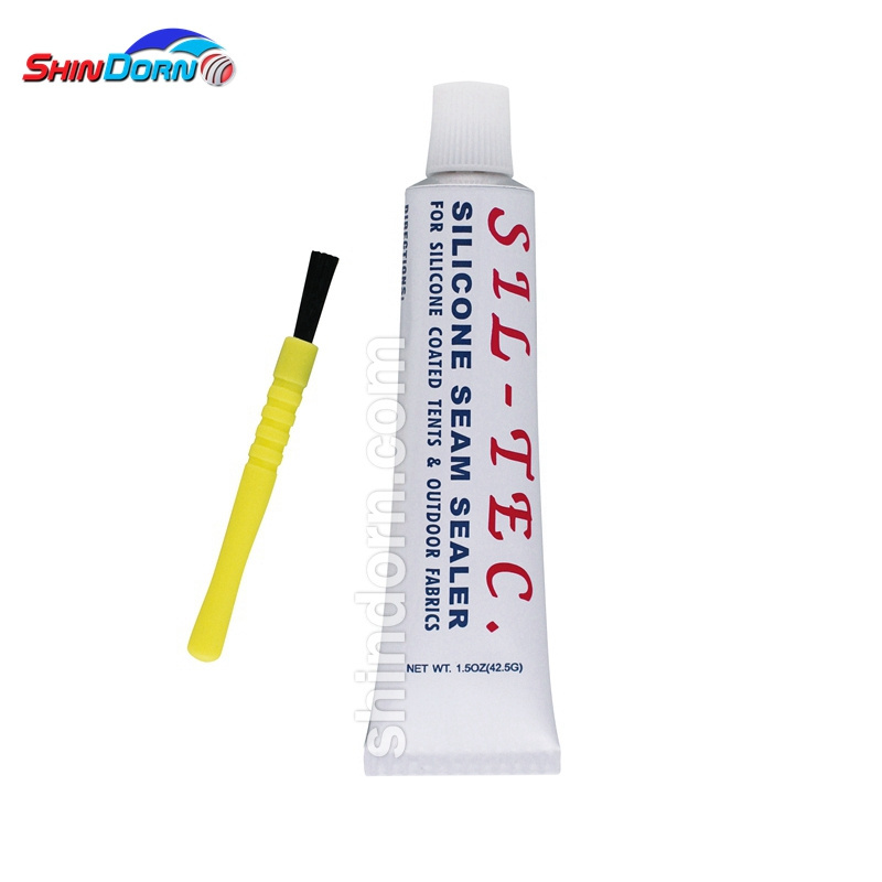 Fabric adhesive glue for silicone impregnated fabric, clear liquid silicone sealant