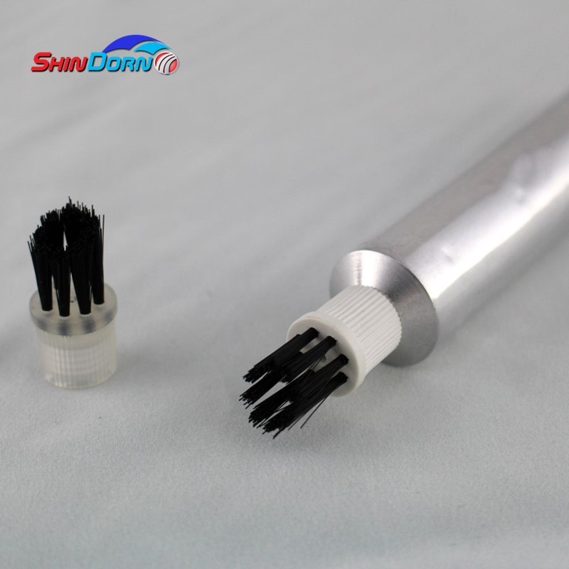 Tent seam sealer glue tube with applicator brush