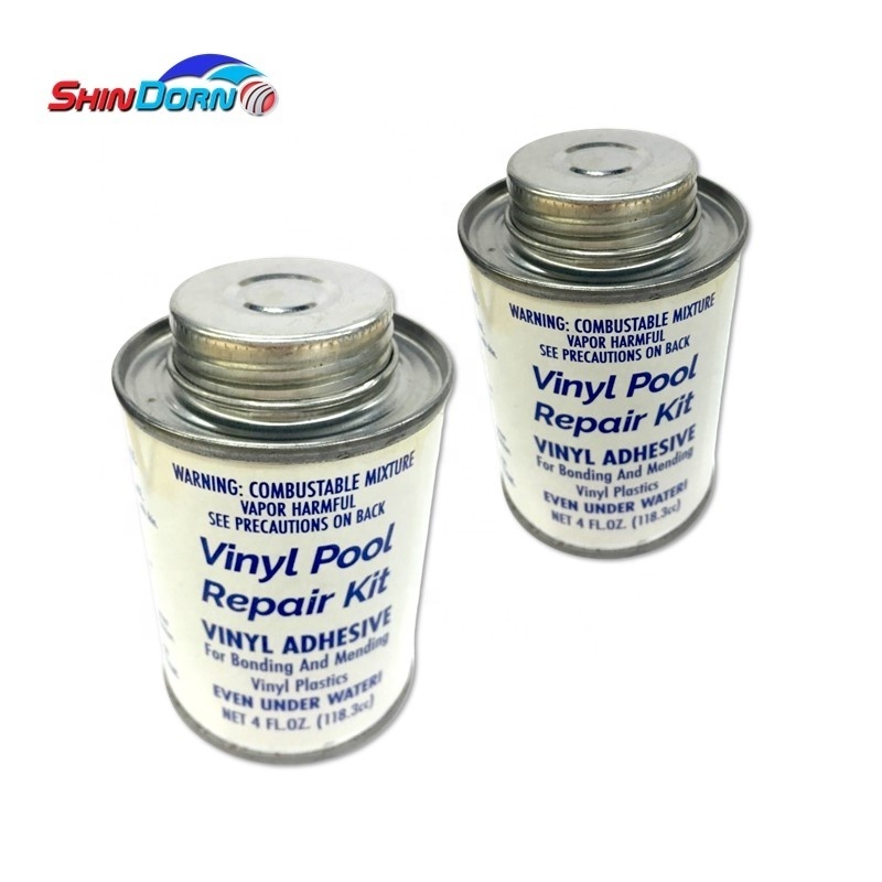 120ml PVC glue tin can vinyl pool repair glue, pool swimming supplies