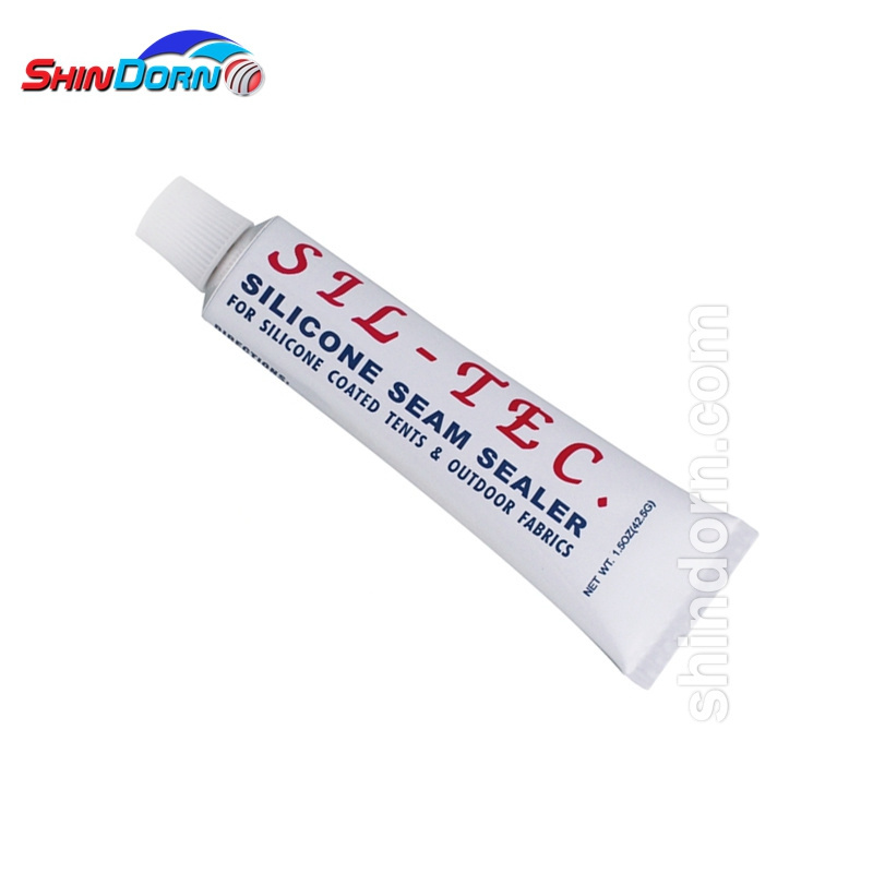 Tent seam sealer, liquid silicone waterproof for silicone treated fabrics