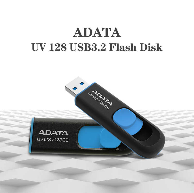 Original Adata UV128 Usb Flash Drive 8gb 16gb 32gb Pen Drive 64gb 128gb High Speed Usb 3.2 Gen 1 Pendrives Memory Stick Usb Disk