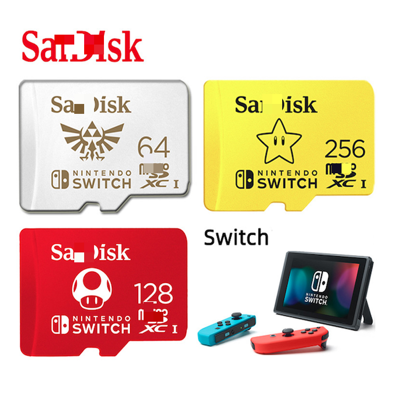 New San Disk NIN TENDO SWITCH SD Micro Card 64 128GB 256GB microSDXC UHS-I Memory Card Up to 100MB/s TF Card for Nintendo Switch