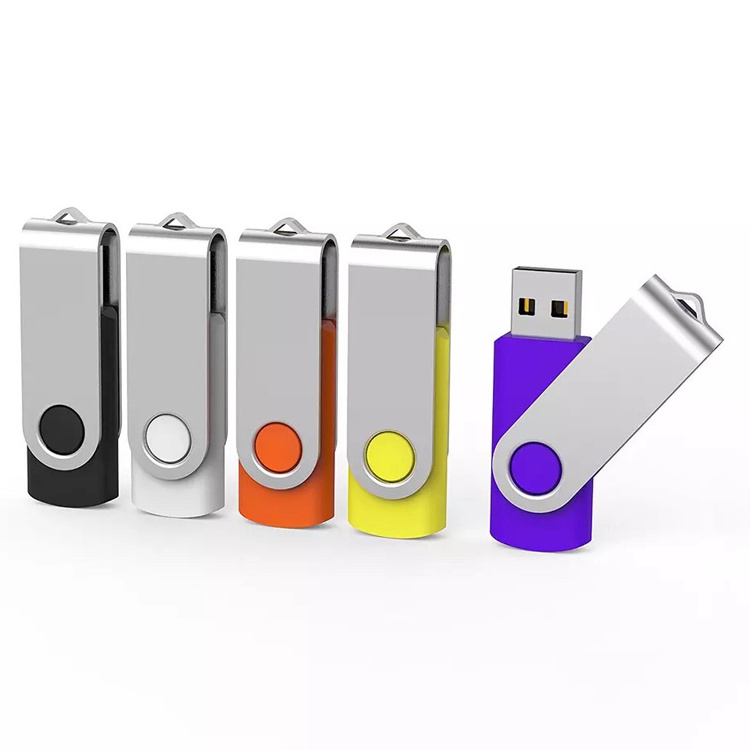 Custom Bulk Mini Rotation Fingerprint Pen Drive 4Gb 8Gb 16Gb 32Gb 64Gb 2.0 Metal U disk Swivel Usb Flash Drive with logo