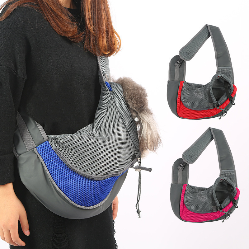 Shine Large Capacity Waterproof Dog Poop Bag Pet Sling Carrier Sling Carrier for Dogs Cats Puppy and Small Dog