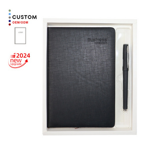 Custom Logo Printing 2024 Hardcover Journal Box Set A5 Diary Notebook Gift Set