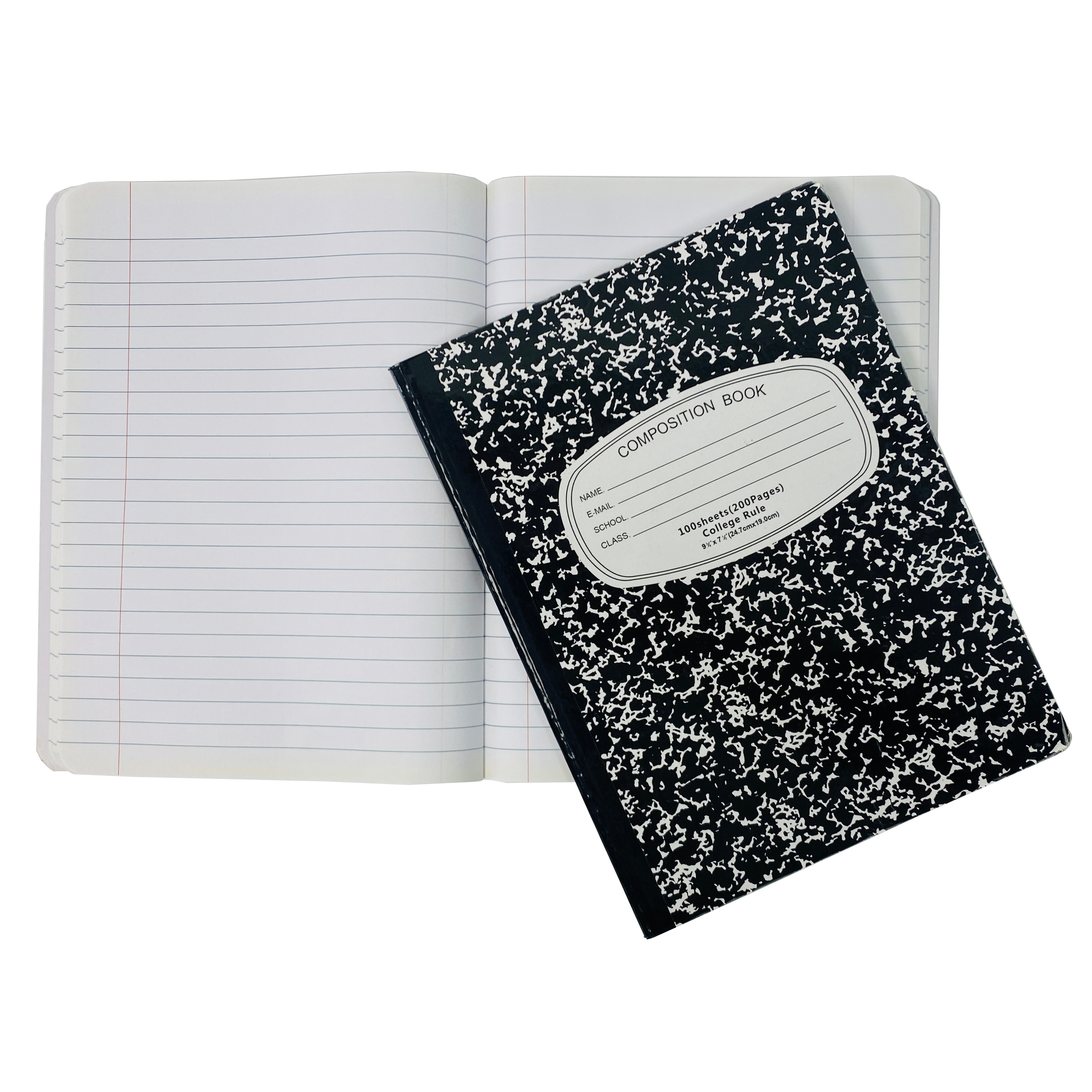 Customised Logo School Composition Notebooks Soft Paper Cover Student Notepad College Ruled Sheets Book Recycled Diary