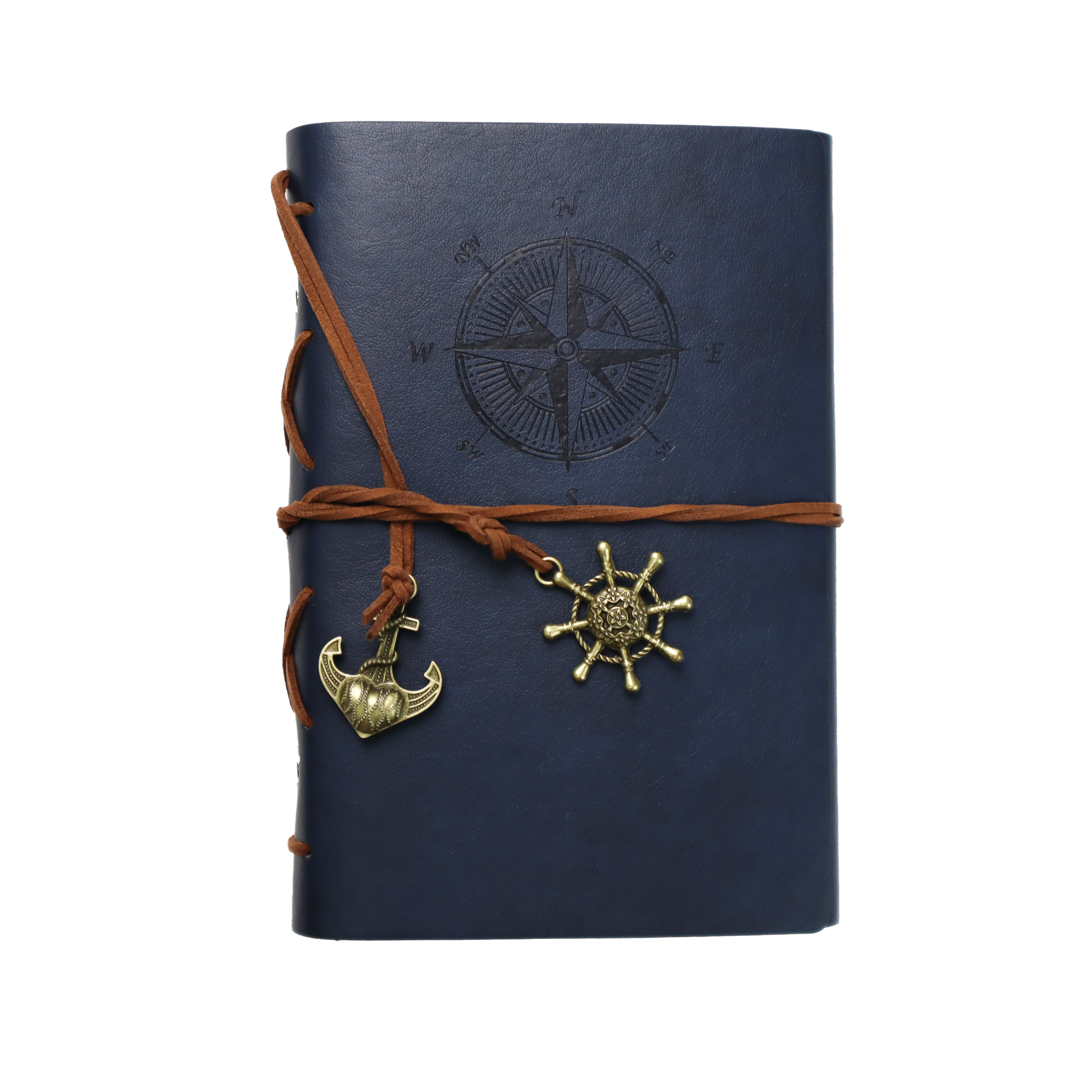 High Quality Handmade Vintage Leather Travel Journal Maker Refillable Notebook with Binder