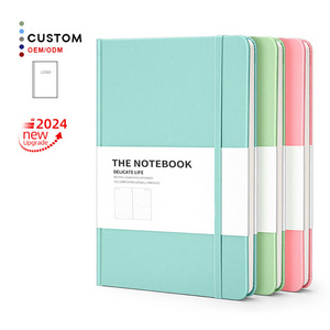 A5 Pu Leather Promotional Gift Diary Journal Stationary Hard Cover Notebook