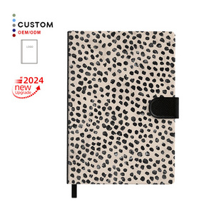 New Design Journal Manufacturer Custom A5 Hoftcover PU Faux Leather Notebook