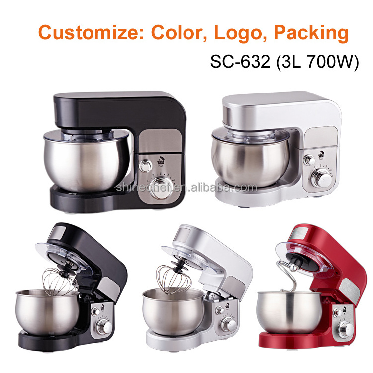 3L 3.5L 4L 5L 6L  6.5L 7L 7.5L 8.5L 10L 12L Compact Household Kitchen Dough Cake Mixer Professional Stand Food Mixer Machine