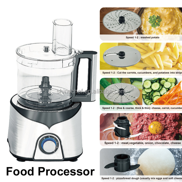 Multifunctional Kitchen Appliance Electric Vegetable Chopper Stainless Steel Food Processors Blender Mixer Combo