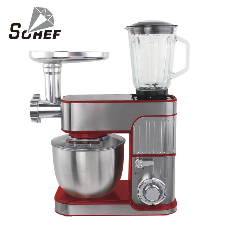 7L stainless steel bowl machine food processor planetary dough mixer for home