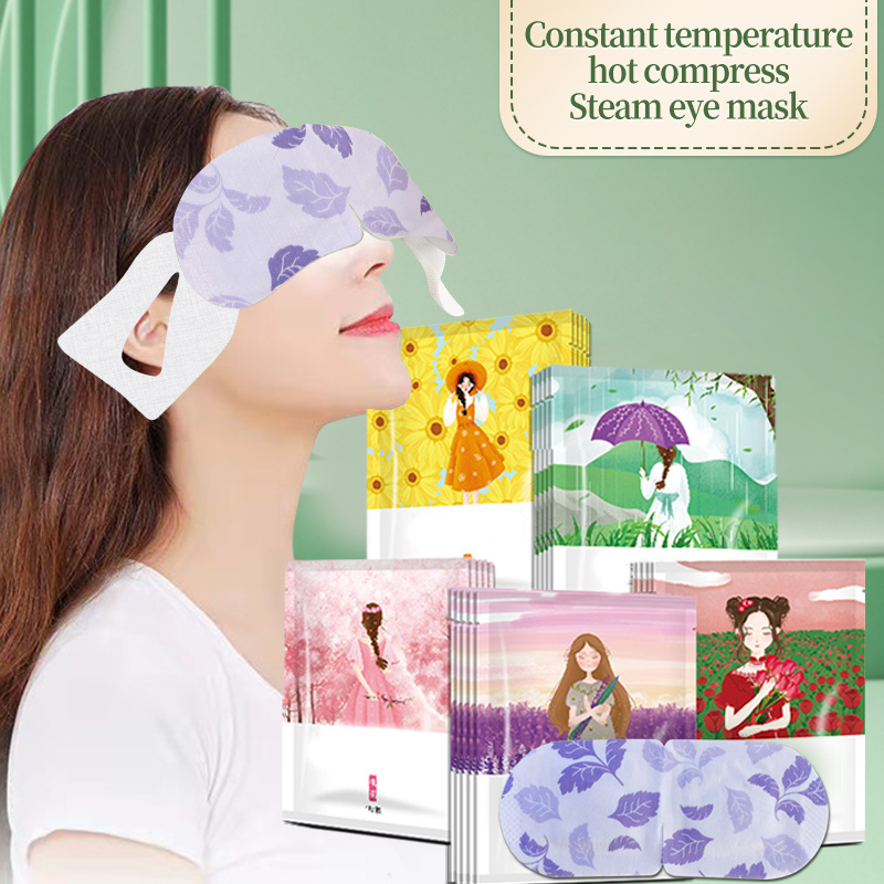 Heated Eye Mask Compress Hot Compress Eye Mask Steam Disposable Covers Self Heating Warm Eyemask Warmer Patch Heat Eye Pad