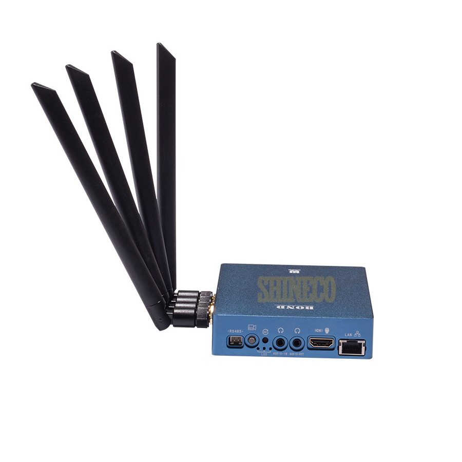 Live Push streaming HDMI SDI H.264 H.265 4K Video IPTV Wifi SRT 4G Bonding Encoder