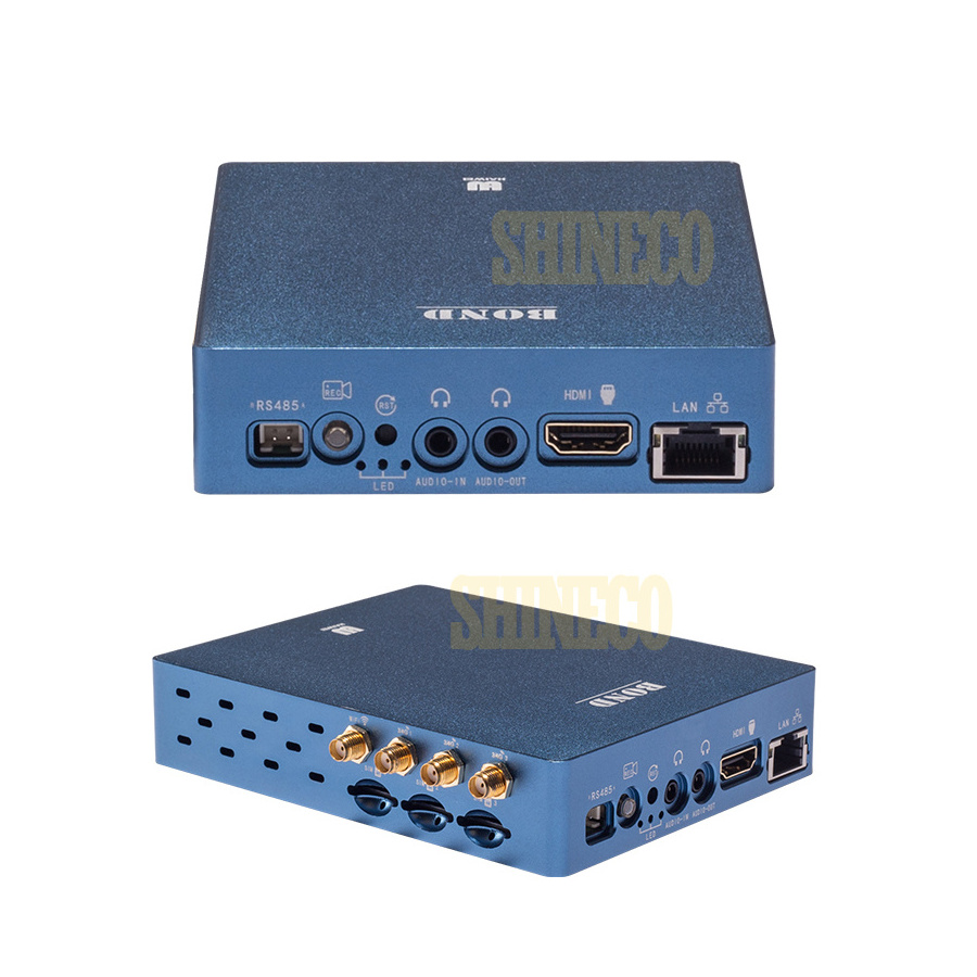 Live Push streaming HDMI SDI H.264 H.265 4K Video IPTV Wifi SRT 4G Bonding Encoder