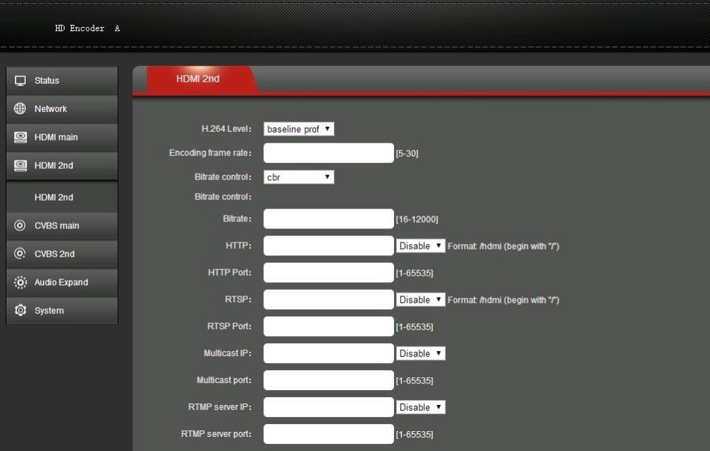 IPTV Headend Living Broadcast Server h.265 hd-mi streaming encoder