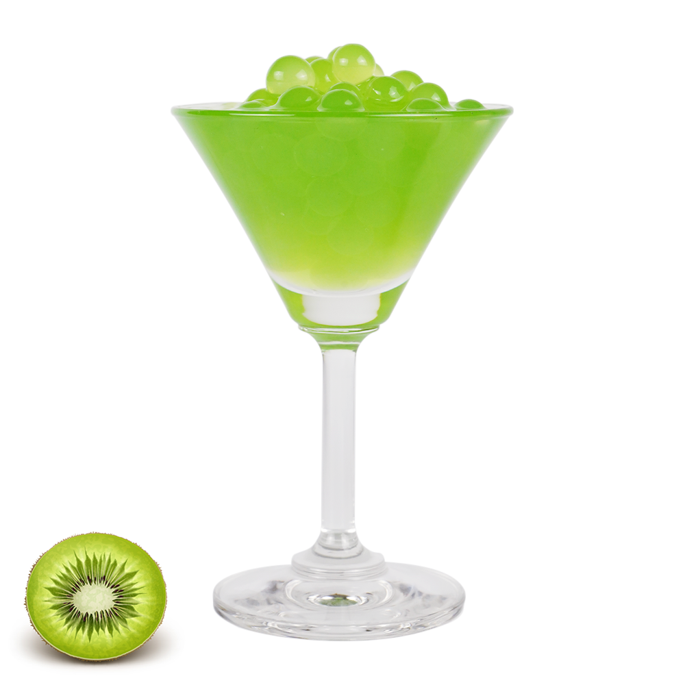 2023 Hot selling kiwi-flavored popping boba wholesale a popular choice for yogurt and fruit sticks